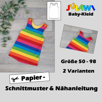 JULAWI Baby-Kleid eBook-Schnittmuster Gr50-98